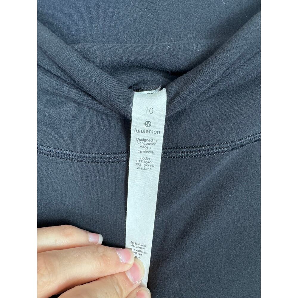 Lululemon Align Crop 21'' Black Third Release womens size 10 - Picture 2 of 6
